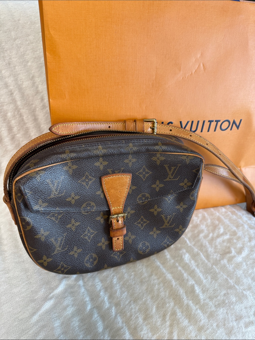 Louis Vuitton Jeune Fille Monogram Canvas Belt Bag In Brown And Tan Shoulder Bag